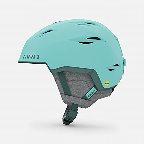 Giro Envi Spherical MIPS Ski Helmet – Snowboard Helmet for Women – Matte Glaze Blue/Grey Green – M (55.5-59cm)