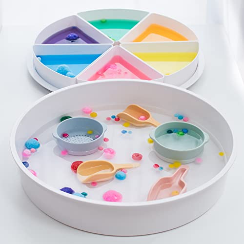 Inspire My Play Sensory Bin with Lid and Removable Storage Inserts – Toddler Sensory Bin Toys – Sensory Bins for Toddler Crafts – Kids Sensory Toys for Autistic Children – Creativity for Kids