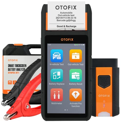 OTOFIX by Autel Professional Battery Tester with VCI connection,All Systems Diagnostic Scanner with Printer, Cold Cranking & Charging Analyser, BMS/ Electric Reset