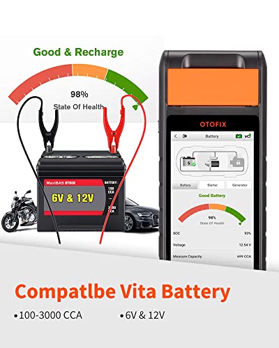 OTOFIX by Autel Professional Battery Tester with VCI connection,All Systems Diagnostic Scanner with Printer, Cold Cranking & Charging Analyser, BMS/ Electric Reset | The Storepaperoomates Retail Market - Fast Affordable Shopping