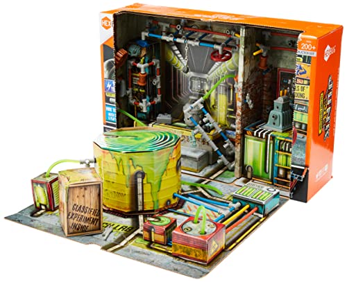 HEXBUG JUNKBOTS Small Factory Habitat Sector 44 Research Lab, Surprise Toy Playset, Build and LOL with Boys and Girls, Toys for Kids, 200+ Pieces of Action Construction Figures, for Ages 5 and Up
