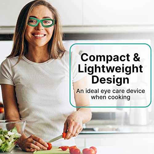 Fresh Menu Kitchen Onion Goggles with Adjustable Strap, Protective Eyewear for Onion Fumes, Splashing Oil, and Smoke, Clear, Anti-Glare Safety Goggles, Durable Frame with Foam Cushions, Green | The Storepaperoomates Retail Market - Fast Affordable Shopping
