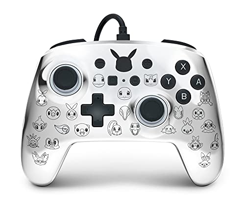 PowerA Enhanced Wired Controller for Nintendo Switch – Pikachu Black & Silver