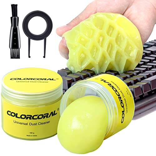 2Pack Keyboard Cleaning Gel Set Universal Dust Cleaner for PC Keyboard Cleaning Car Detailing Slime Laptop Dusting Home and Office Electronics Cleaning Kit Computer Cleaning Slime