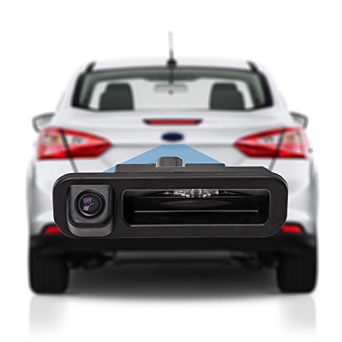 DYNAVISION Car Backup Camera | Trunk Handle Reverse Camera for Ford Focus 2012-2014 | Focus SE | Focus ST | Focus 2 | Focus 3 2011-2014 Stereo; CAMBH-FD001 Lite