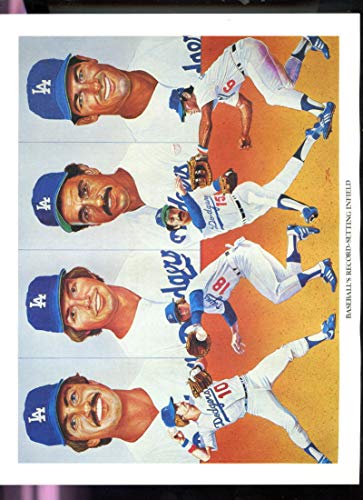 1984 Union 76 Great Dodgers Moments Baseball’s Record-Setting Infield Steve Garvey Ron Cey Dave Lopes Bill Russell Baseball Los Angeles James Zar Print Poster