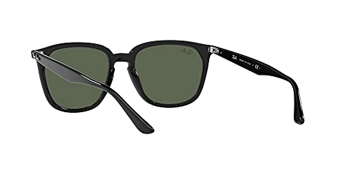 Ray-Ban unisex adult RB4362 Sunglasses, Black/Dark Green, 55 mm US | The Storepaperoomates Retail Market - Fast Affordable Shopping