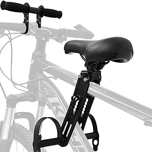 Qikour Bike Child Seat with Handlebar, Kids Bike Seat for MTB Mountain Bike Front Mounted Bicycle Seat for Children 2-5 Years