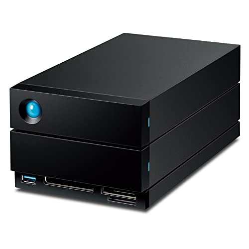 LaCie 2big Dock 36TB External HDD – Thunderbolt and USB4 Compatibility, Data Recovery (STLG36000400)