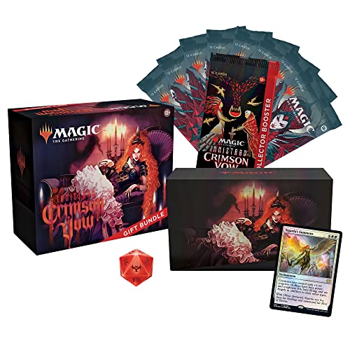 Magic The Gathering Innistrad: Crimson Vow Gift Bundle | 8 Set Boosters | 1 Collector Booster | Accessories