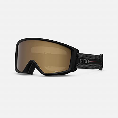 Giro Index 2.0 Adult Snow Goggle – Black Techline Strap with Amber Rose Lens