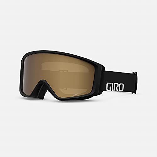 Giro Index 2.0 Adult Snow Goggle – Black Wordmark Strap with Amber Rose Lens