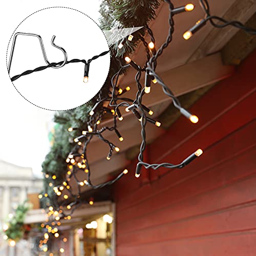 Hotop 80 Pieces Christmas Light Hanger for Gutters Gutter Hooks Metal Outdoor Xmas Hanging Kitchen Bathroom Work Shop Garden Silver | The Storepaperoomates Retail Market - Fast Affordable Shopping