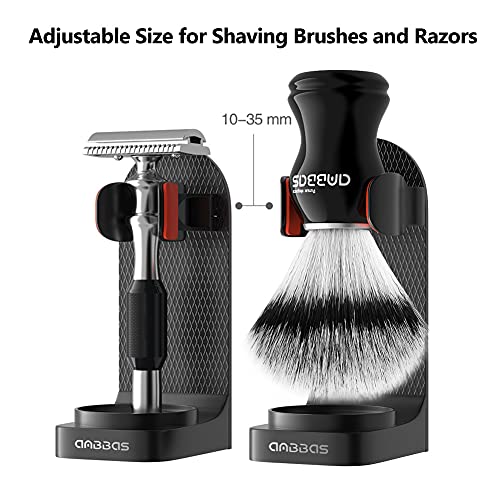 Anbbas Faux Badger Hair Shaving Brush and Bowl with Black ABS Space-Saving Style Soap Bowl and Brush Holders 4IN1 Shaving Set for Men Close Shave Kit | The Storepaperoomates Retail Market - Fast Affordable Shopping