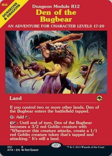 Magic: the Gathering – Den of The Bugbear (351) – Showcase (Dungeon Module Cover) – Adventures in The Forgotten Realms