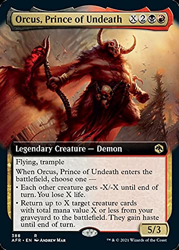 Magic: the Gathering – Orcus, Prince of Undeath (388) – Extended Art – Foil – Adventures in The Forgotten Realms