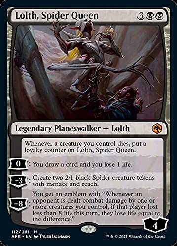 Magic: the Gathering – Lolth, Spider Queen (112) – Adventures in The Forgotten Realms