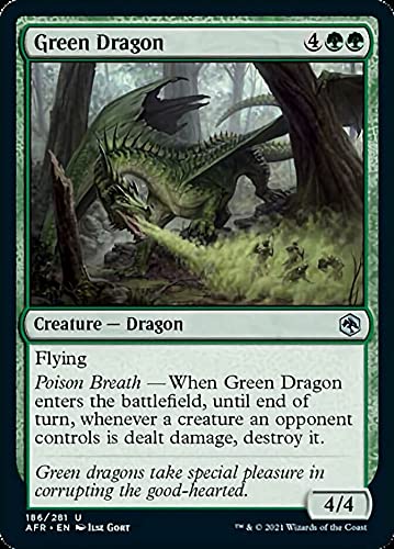 Magic: the Gathering – Green Dragon (186) – Adventures in The Forgotten Realms
