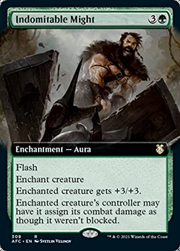 Magic: the Gathering – Indomitable Might (309) – Extended Art – Forgotten Realms Commander