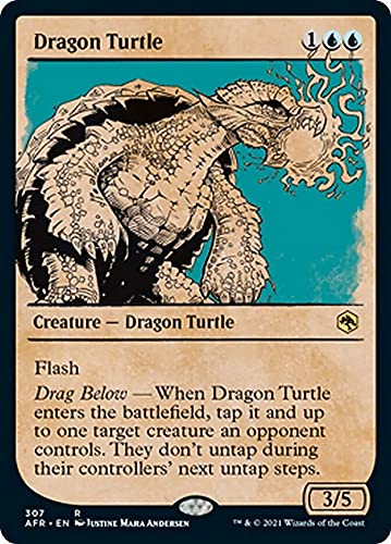 Magic: the Gathering – Dragon Turtle (307) – Showcase – Foil – Adventures in The Forgotten Realms