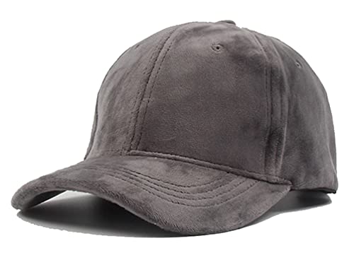 Women’s Winter Fall Classic Style Velvet Baseball Cap 6 Panel Fashionable Adjustable Sports Hat for Women