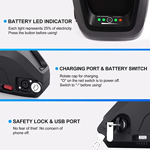 ENGWE Electric Bicycle Battery Premium A Grade 36V 48V 52V Ebike Battery 8Ah 10Ah 13Ah 15Ah Li-Ion Electric Bike Battery with BMS for 250W 350W 500W 750W 1000W Motor Ebike kits with Charger (48V 13Ah) | The Storepaperoomates Retail Market - Fast Affordable Shopping