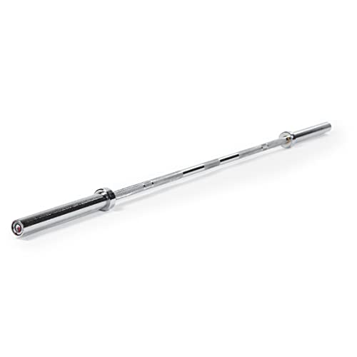 Titan Fitness Olympic Bar, Bench Press Barbell, Chrome, 700 lb. Capacity, 84 in.