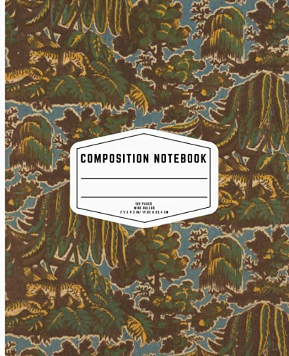 Kids Tiger Composition Notebook: Wide Ruled Lined Paper Notebook Journal Perfect for Back to School: College Ruled Workbook for Kids Girls, Boys, Students, Teens, Home School, and College Students