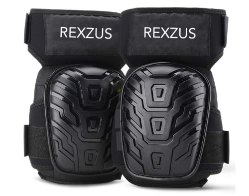 Vero1992 Professional Knee Pads for Work, Heavy Duty Foam Padding Kneepads for Construction, Gardening, Flooring with Comfortable Gel Cushion to Save Your Knees (Black)