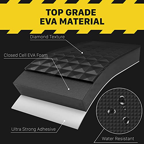 Fosmon Garage Wall Protector 78″x7.8″x0.25″ (2 Roll), Diamond Shape EVA Foam (Withstand Up to 300LB Impact) with Fiberglass Mesh Self Adhesive Foam Strip for Car Door Bumper Guard Parking Assist | The Storepaperoomates Retail Market - Fast Affordable Shopping