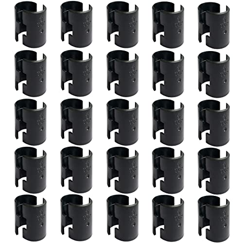 Wire Shelf Clips Shelving Sleeves – 50 Pack Shelf Lock Clips for 1″ Post- Shelving Sleeves Replacements for Wire Shelving System