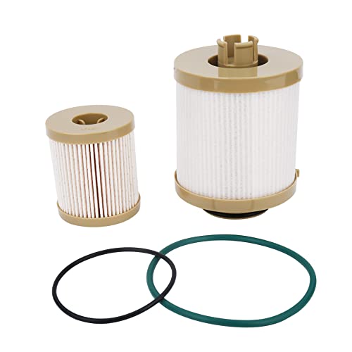 Replacement Fuel Filter – Compatible with Ford – 2003-2007 – F250, F350, F450, F550 Super Duty, Excursion – Replaces FD4616, 3C3Z9N184CB – 6.0L V8 Diesel Upper Fuel Bowl and Lower Lifter Pump Filter