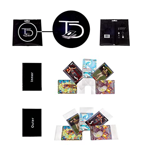 TopDeck 200 Collector Sleeves | Perfect Double Sleeves | 100 Inner Perfect Fit Protectors & 100 Outer Matte Finish | PVC Free Card Protectors | Pokemon/MTG/Yugioh/TCG Cases | Trading & Sports Holder