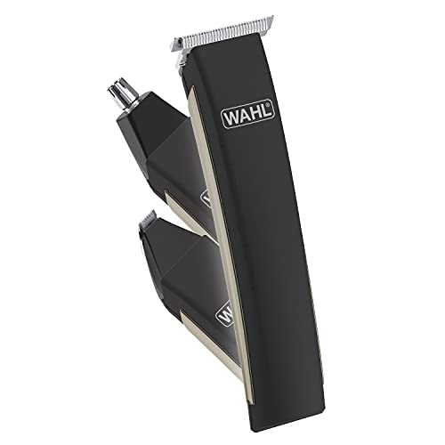 Wahl USA Lithium Ion 2.0 Multipurpose Beard Trimming Kit with Precision T Blade for High Performance Grooming, Detailing Head for Light Touch Ups, and Ear, Nose, and Eyebrow Head – Model 9886-300