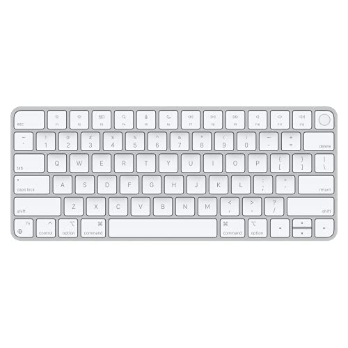 Apple Magic Keyboard with Touch ID for Mac Computers Silicon (Wireless, Rechargable) – US English – White Keys