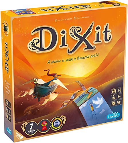 Dixit Board Game 2021 Refresh | Storytelling Game for Kids and Adults | Fun Family Party Game | Creative Kids Game | Ages 8+ | 3-8 Players | Average Playtime 30 Minutes | Made by Libellud