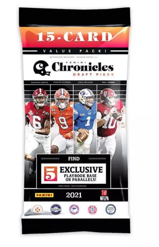 2021 Panini NFL Chronicles Draft Picks Football Trading Card Fat Pack