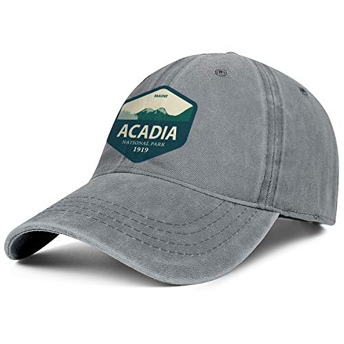 Acadia National Park Washed Denim Hat for Men Women Trucker Hats Adjustable Caps Cowboy Baseball Cap
