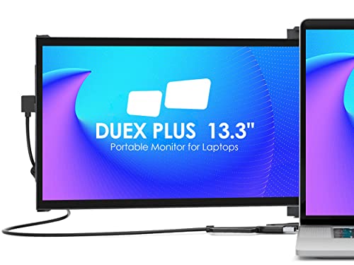New Mobile Pixels Duex Plus Portable Monitor, 13.3″ Full HD 1080P IPS Dual Laptop Monitor, USB C/USB A Plug and Play Portable Display,Windows,Mac,Android,Switch Compatible