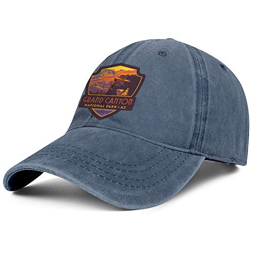 Grand Canyon National Park Washed Denim Hat for Men Women Trucker Hats Adjustable Caps Cowboy Baseball Cap