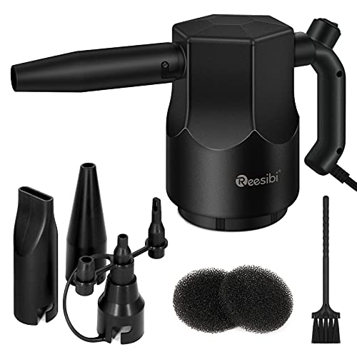 Reesibi Air Duster Electric Compressed Air Duster 500 Watt, Multiple-Use Computer Cleaner Dust Blower for Cleaning Dust, Hairs, Crumbs, Scraps for Computer Laptop Keyboard Electronic Devices