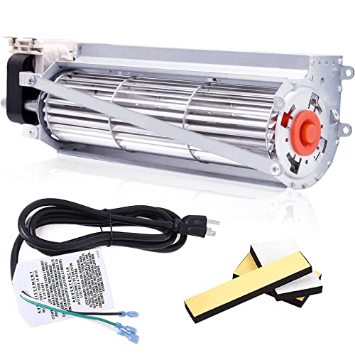 Hiorucet FK12 Fireplace Blower Fan Kit for Majestic, Vermont Castings, Monessen, Temco, Rotom HB-RB12, GFK4, FK12, FK24 Replacement Fireplace Blower Fan. Ball Bearing, Quiet, High Air Flow.