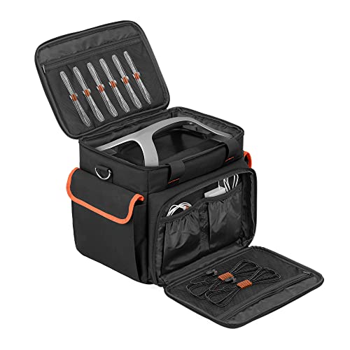 Trunab Carrying Case Compatible with ECOFLOW River Max, Storage Bag with Waterproof Bottom and Front Pockets for Charging Cable and Accessories
