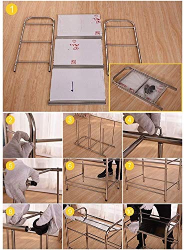 MZXUN Trolley On Wheels Tool 3 Tier Medical Equipment Rolling Cart, Beauty Salon Trolley with Universal Brake Wheel, Perfect for Hospital/Dental Clinic, 80 kg Capacity (Size : S-40×35×75cm | The Storepaperoomates Retail Market - Fast Affordable Shopping