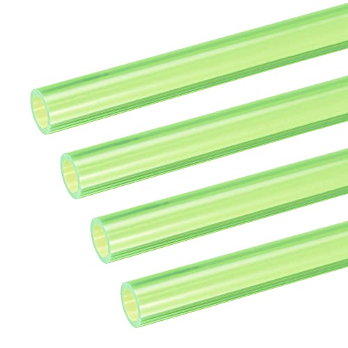 uxcell PETG Tubing Hard Tube 10mm ID, 14mm OD, 0.5m/20inch Length, Green for PC Water-cooling System 4pcs