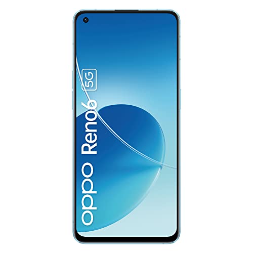 Oppo Reno6 5G Dual-SIM 128GB ROM + 8GB RAM (GSM Only | No CDMA) Factory Unlocked Android Smartphone (Blue) – International Version