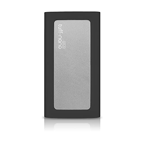 CalDigit Tuff Nano Plus 2TB – Compact Rugged IP67 USB-C 3.2 Gen 2 10Gb/s External NVME SSD, Compatible with Thunderbolt 4 Mac and PC, Up to 1055MB/s (2TB Nano Plus, Charcoal Black)