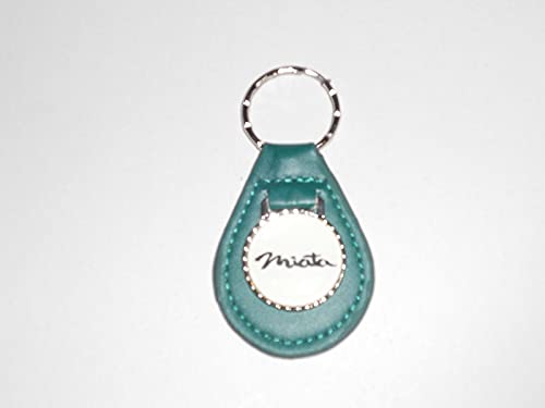 1990’s 2000’s MIATA VINTAGE LOGO LEATHER KEYCHAIN – TEAL | The Storepaperoomates Retail Market - Fast Affordable Shopping