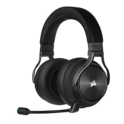 CORSAIR VIRTUOSO RGB WIRELESS XT High-Fidelity Gaming Headset with Bluetooth and Spatial Audio – Works with Mac, PC, PS5, PS4, Xbox series X/S – Slate