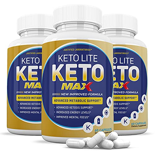 (3 Pack) Keto Lite Max 1200MG Keto Pills Includes Apple Cider Vinegar goBHB Exogenous Ketones Advanced Ketogenic Supplement Ketosis Support for Men Women 180 Capsules